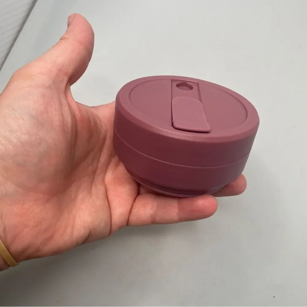 Stojo Collapsible Silicone Coffee Cup 12 Oz Travel Packing Camping Hiking